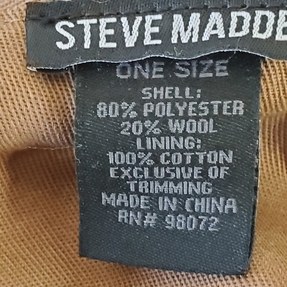 Steve Madden Wool Blend Bucket Hat One Size Plaid Cotton Lined Fuzzy - Picture 11 of 13